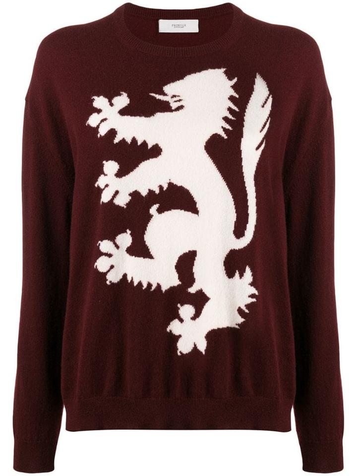 Pringle Of Scotland Logo Cashmere Sweater - Red