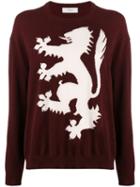 Pringle Of Scotland Logo Cashmere Sweater - Red
