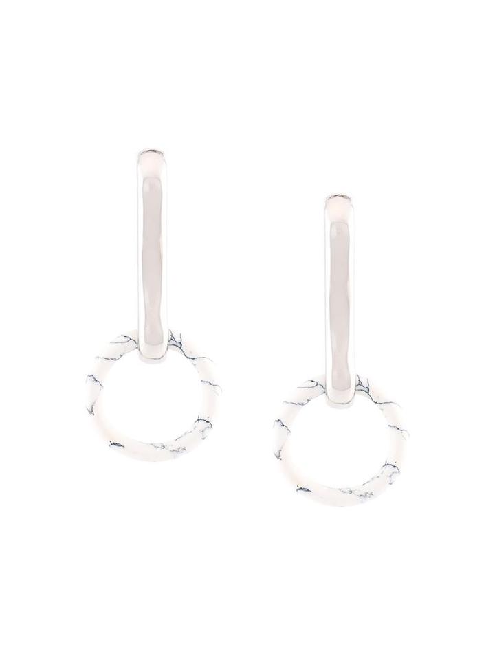 Alexander Wang Hook Clip Earrings, Women's, Metallic