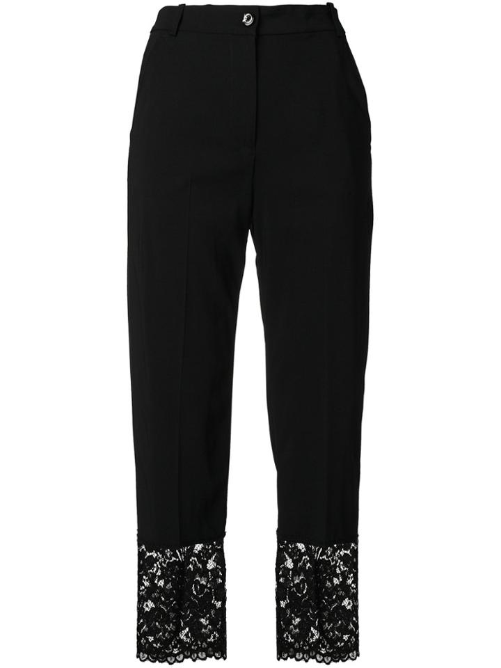 Pinko Lace Hem Trousers - Black