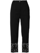 Pinko Lace Hem Trousers - Black