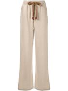 Loro Piana Wide-leg Track Pants - Brown