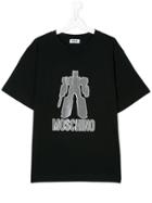Moschino Kids Transformer Logo Print T-shirt - Black