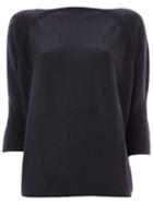 Maison Ullens Cashmere Texture Detail Blouse, Women's, Size: Xs, Blue, Cashmere