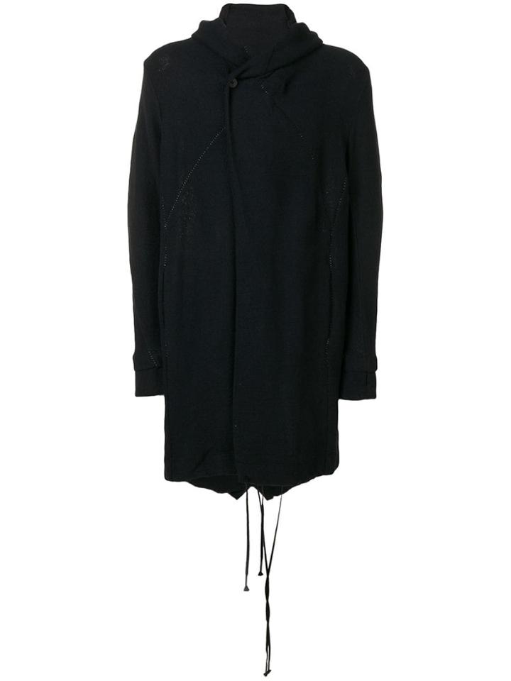 Masnada Longline Hoodie - Black