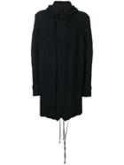 Masnada Longline Hoodie - Black