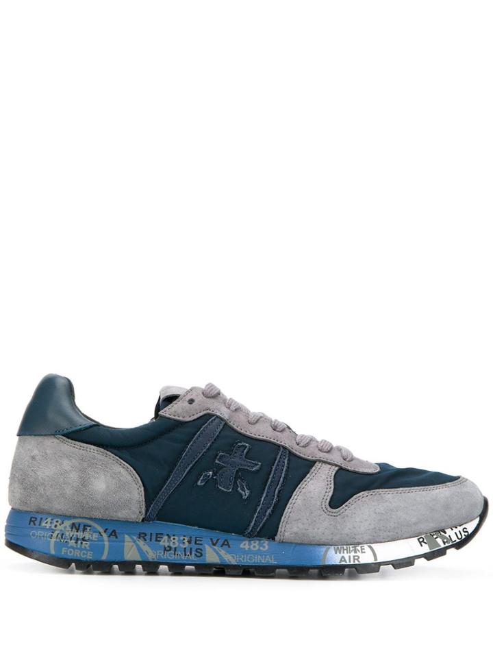 Premiata Eric Panelled Sneakers - Blue