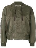 Kenzo Elevated Bomber Jacket, Women's, Size: Small, Green, Nylon/polyester
