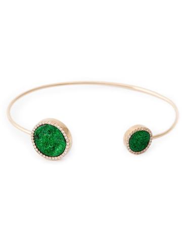 Karolin Round Uvavorite & Diamond Bangle