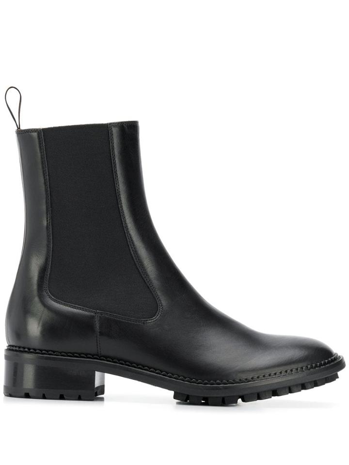 L'autre Chose Ridged Sole Chelsea Boots - Black