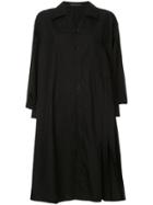 Yohji Yamamoto Printed Back Shirt Dress - Black