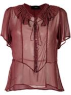 Andrea Bogosian - Silk Shirt - Women - Silk - G, Red, Silk