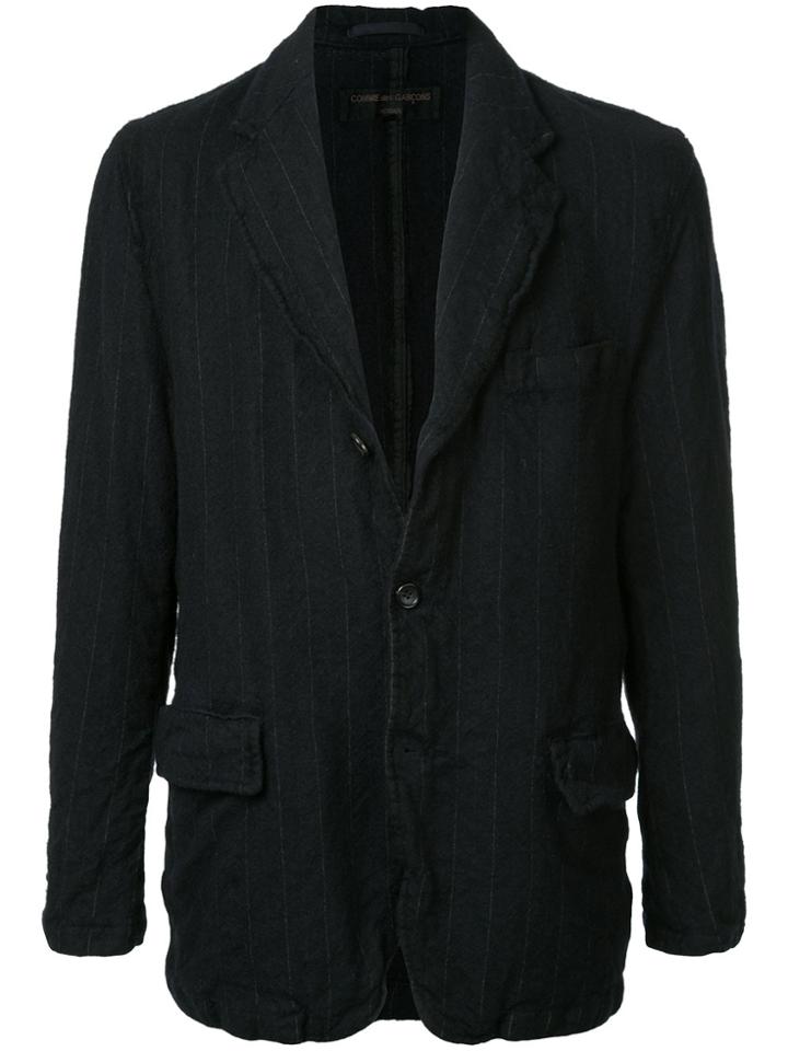 Comme Des Garçons Vintage Pinstriped Blazer - Black