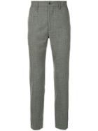 Monkey Time Check Tailored Trousers - Grey