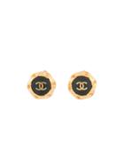 Chanel Vintage Chanel Cc Logos Earrings - Gold