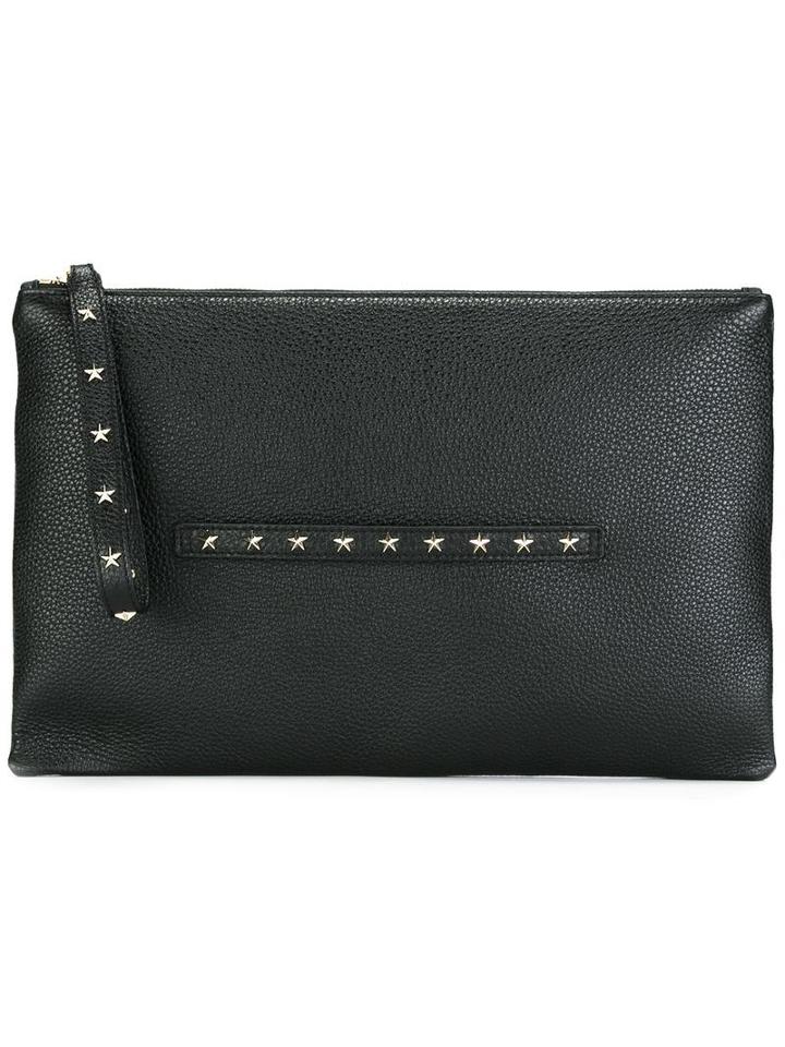 Red Valentino Star Studded Pouch, Women's, Black, Calf Leather/metal (other)