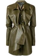 Y / Project Wet-look Shirt Dress - Green