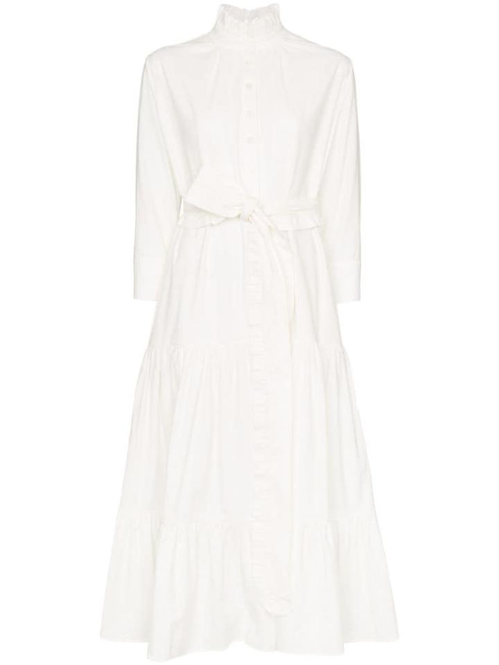 Evi Grintela Phoebe Gathered Dress - White