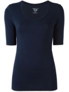 Majestic Filatures Scoop Neck T-shirt, Women's, Size: Iv, Blue, Viscose/spandex/elastane