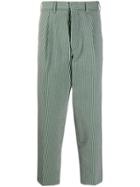 The Gigi Tongak Striped Print Trousers - Green