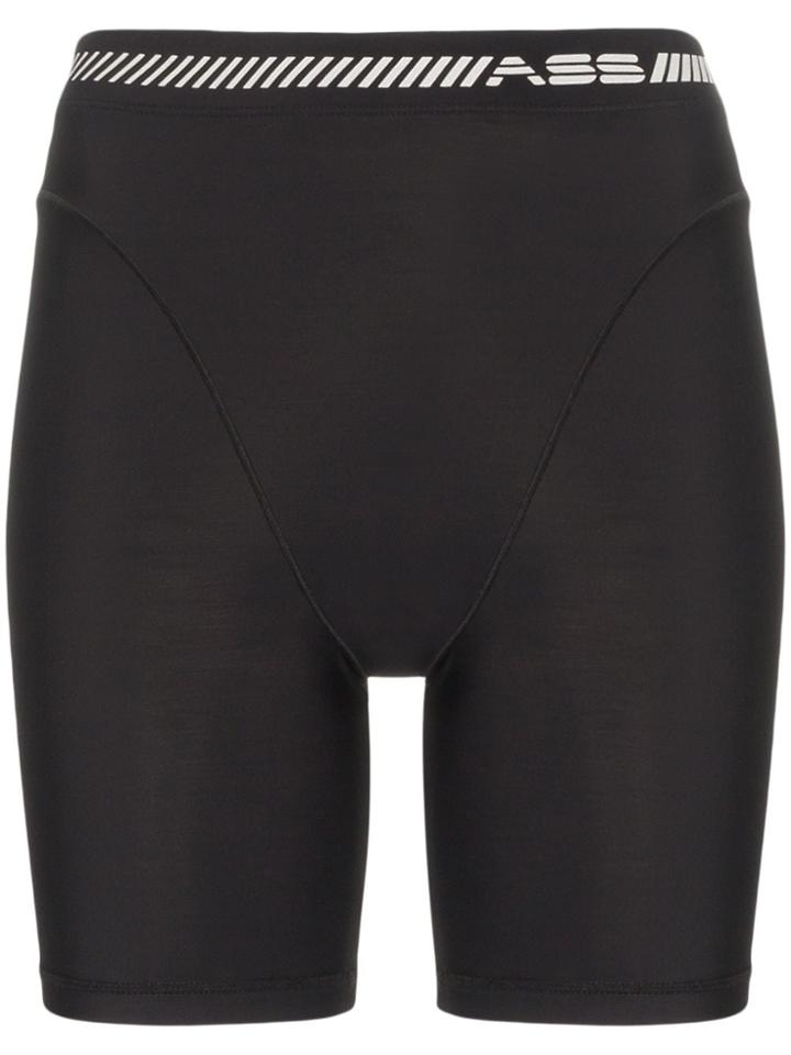 Adam Selman Sport French Cut Biker Shorts - Black