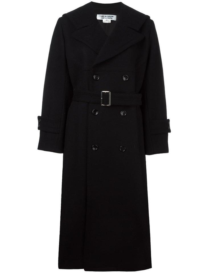 Comme Des Garçons Pre-owned Double Breasted Coat - Black