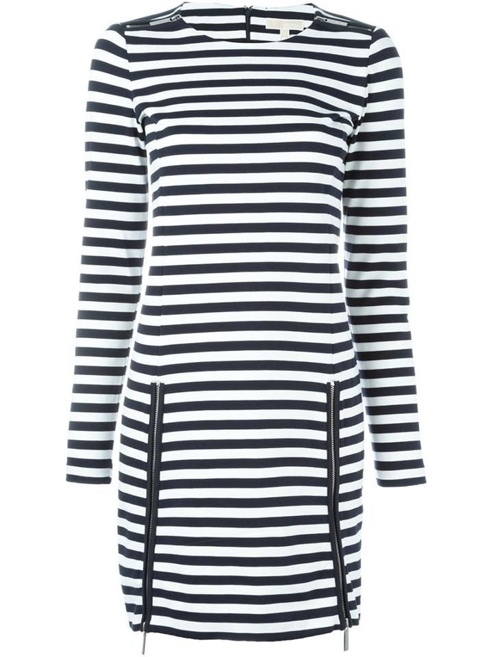 Michael Michael Kors Striped Zip Detail Dress