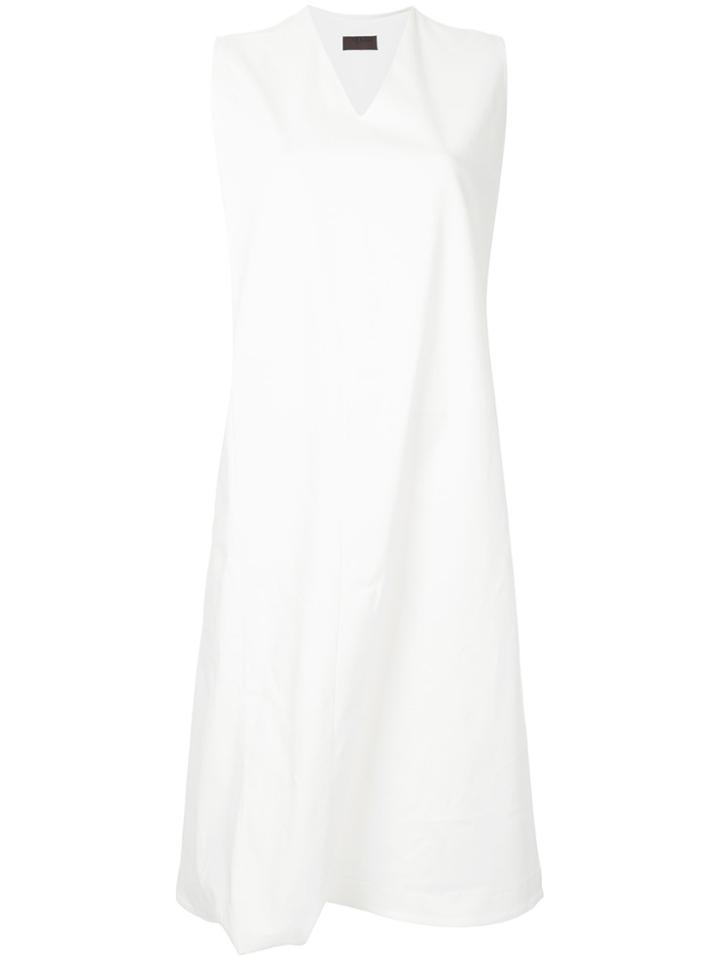 Oyuna V-neck Dress - White