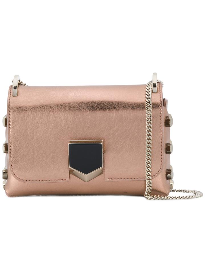 Jimmy Choo Lockett Mini Shoulder Bag - Pink & Purple