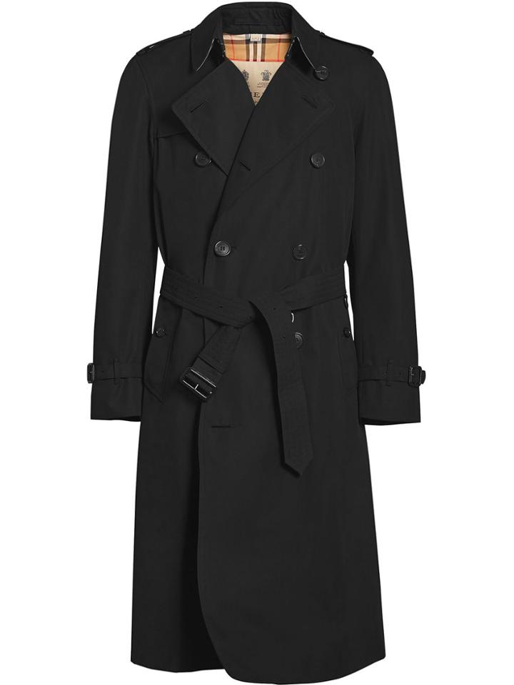 Burberry The Long Chelsea Heritage Trench Coat - Black