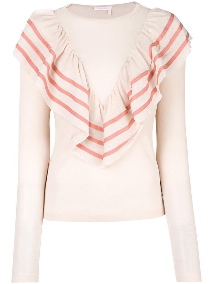 See By Chloé Flouncy Top - Pink & Purple