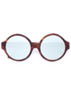 Vera Wang Oversized Round Sunglasses - Brown