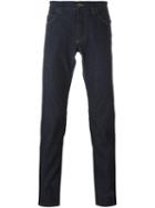 Dolce & Gabbana Slim Fit Jeans, Men's, Size: 48, Blue, Cotton/calf Leather