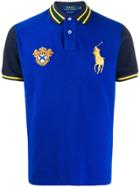 Polo Ralph Lauren Embroidered Patch Polo Shirt - Blue