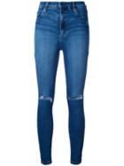Nobody Denim - Siren Skinny Ankle Dishevel - Women - Cotton/elastodiene/polyester - 30, Blue, Cotton/elastodiene/polyester