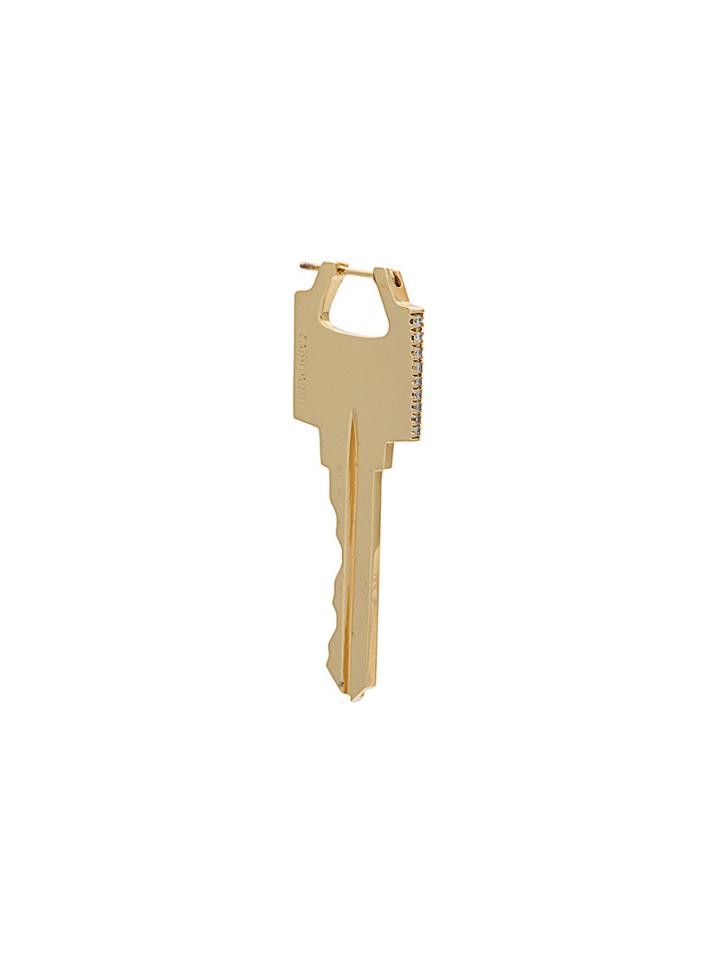 Lauren Klassen Key Earring, Women's, Yellow/orange