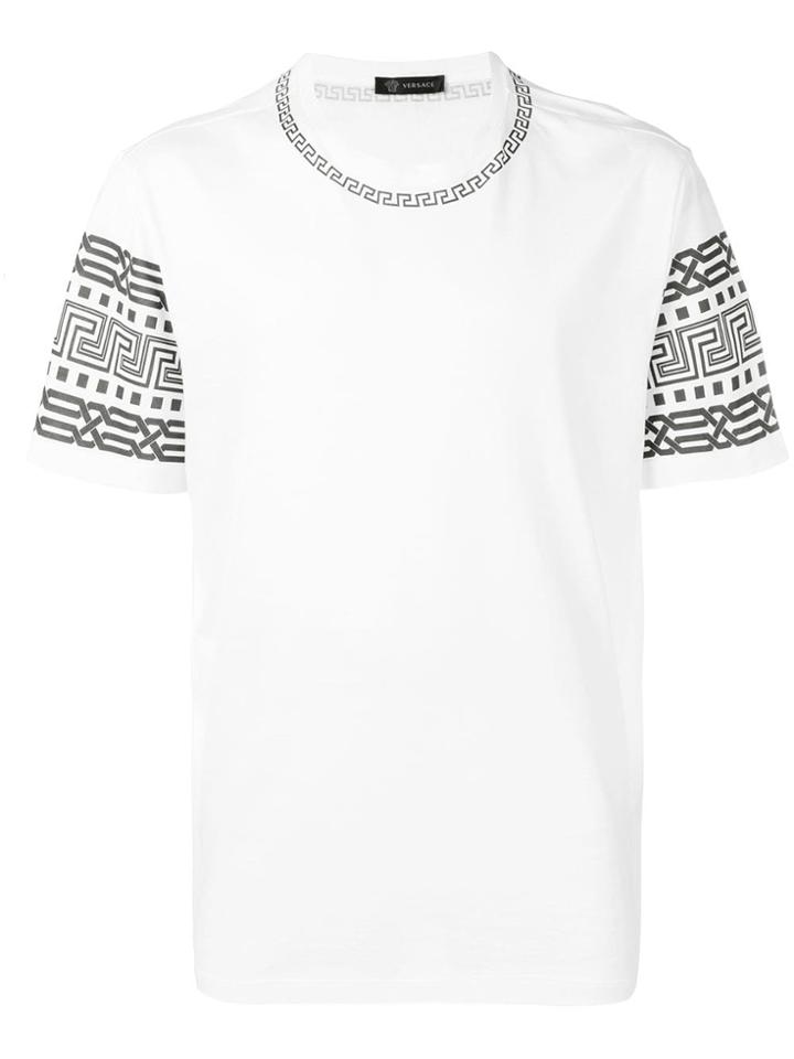 Versace Signature Dea Motif T-shirt - White