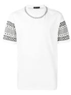 Versace Signature Dea Motif T-shirt - White