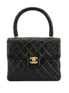 Chanel Pre-owned 1992 Quilted Cc Handbag - Black