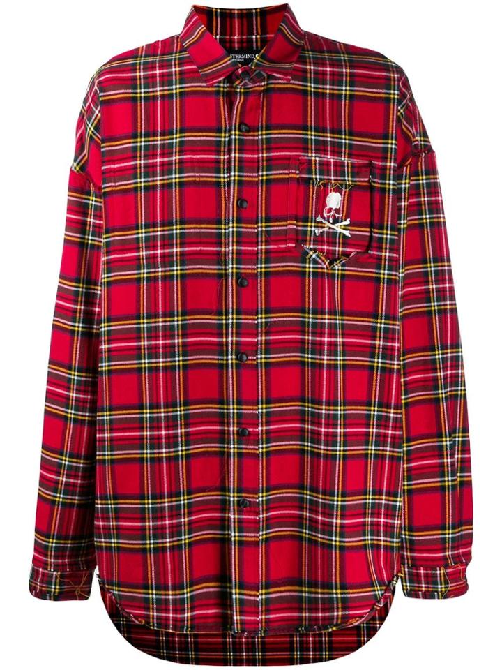 Mastermind Japan Check Print Shirt - Red