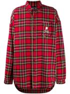 Mastermind Japan Check Print Shirt - Red