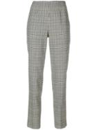 Ermanno Scervino - Plaid Print Straight Trousers - Women - Polyester/spandex/elastane/viscose/virgin Wool - 46, Grey, Polyester/spandex/elastane/viscose/virgin Wool