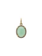 Irene Neuwirth 18kt Yellow Gold Chrysoprase And Diamond Charm - Green