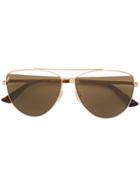 Mcq By Alexander Mcqueen Eyewear Demi Lens Aviators - Gold