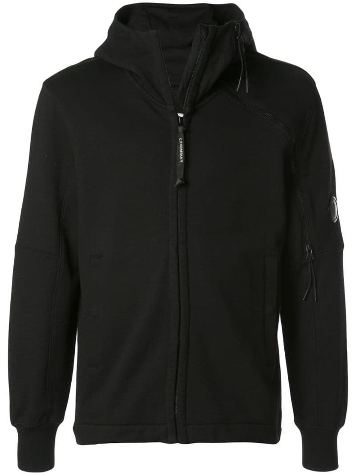 Cp Company Zipped Hoodie - Black
