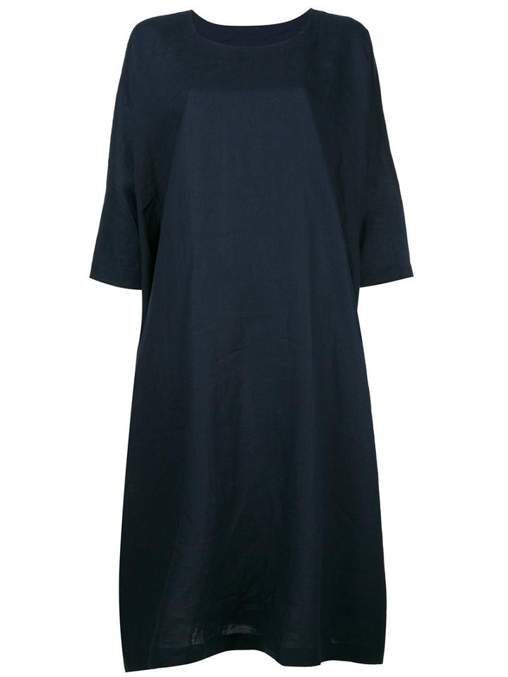Daniela Gregis Oversized T-shirt Dress, Women's, Size: 1, Blue, Linen/flax