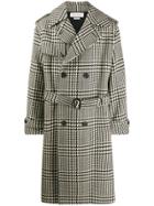 Alexander Mcqueen Exploded Dogtooth Trench Coat - Black