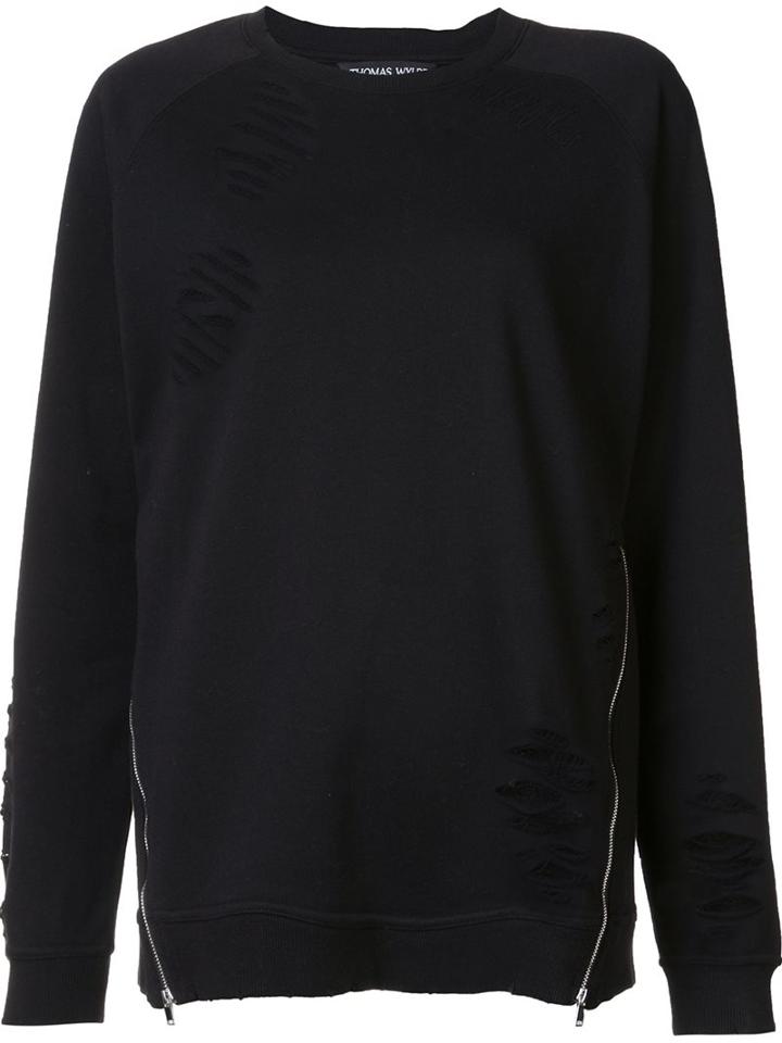 Thomas Wylde 'hendrix' Sweatshirt, Women's, Size: Large, Black, Cotton/polyester