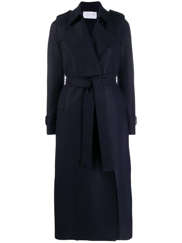 Harris Wharf London Trench-style Coat - Blue
