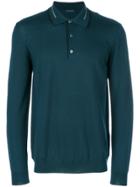 Pal Zileri Long Sleeve Polo Shirt - Green